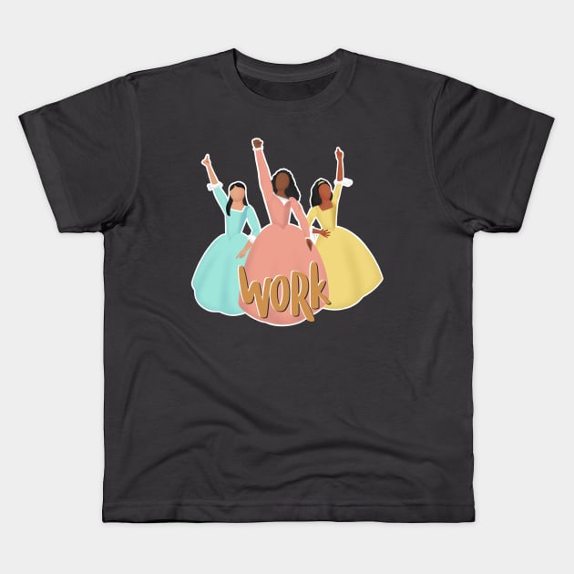 The Schuyler Sisters Work Kids T-Shirt by MyownArt